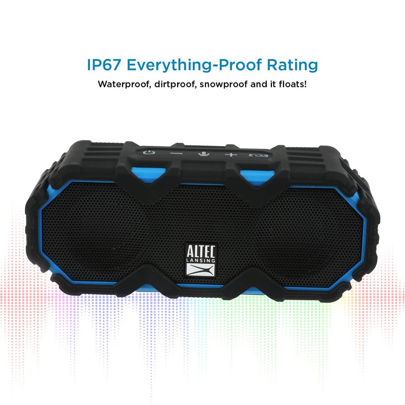 Altec Lansing LifeJacket Mini - Waterproof Bluetooth Speaker with Lights, Portable Wireless Speaker for Pool, Beach, Hiking, Sports, Camping, 16 Hour Playtime, Floats in Water - Image 5